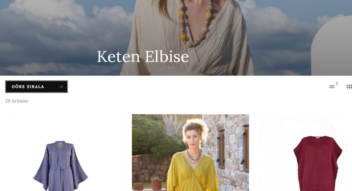 keten elbise