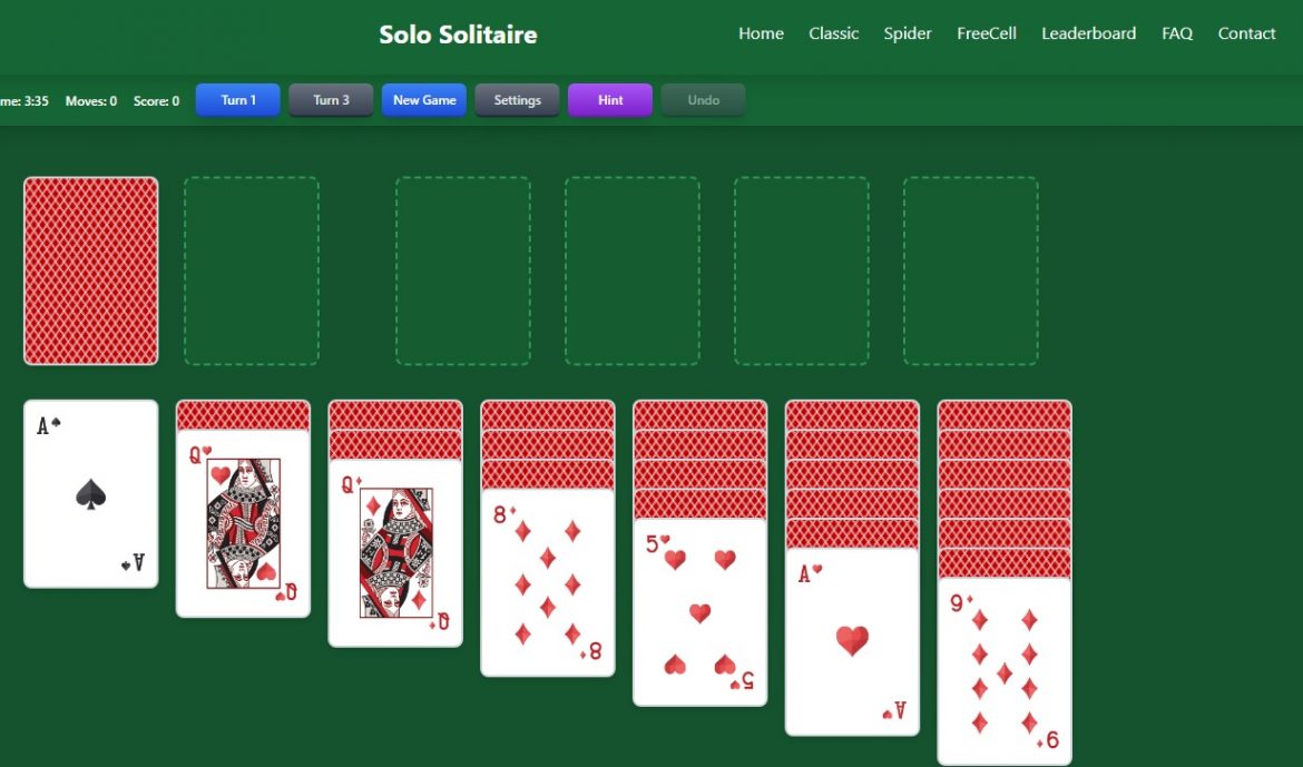 online solitaire