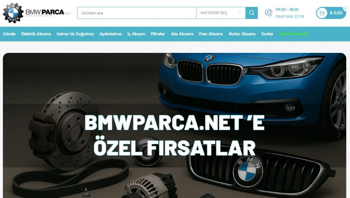 BMW parça fiyatları